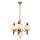 Kronleuchter Echt-Messing Glas E27 B: 55 cm 4-flammig