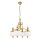 Pendelleuchte Glas Echt-Messing E27 58 cm breit