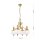 Pendelleuchte Glas Echt-Messing E27 58 cm breit