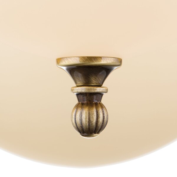 Pendelleuchte Messing Glas E27 B: 65 cm H: 133 cm