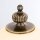 Nachttischlampe Echt-Messing Glas 33 cm hoch E27 rund