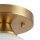 Deckenleuchte Glas Metall Gold E27 45 cm 2-flammig