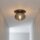 Deckenlampe Rauchglas Metall Schwarz E27 Ø35 cm rund