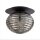 Deckenlampe Rauchglas Metall Schwarz E27 Ø35 cm rund