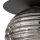 Deckenlampe Rauchglas Metall Schwarz E27 Ø35 cm rund