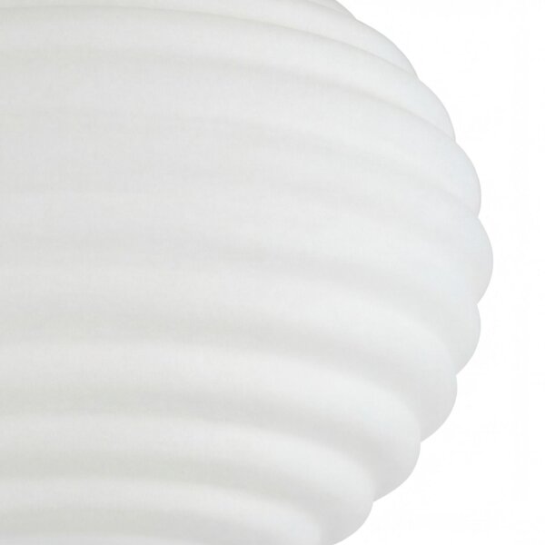 Deckenlampe Glas Metall Weiß Gold E27 Ø35 cm rund