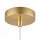 Hängelampe Glas Metall Gold Weiß B:32,5 cm E27 3-flmg