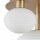 Deckenlampe Glas Metall Gold E27 53,5 cm 3-flammig
