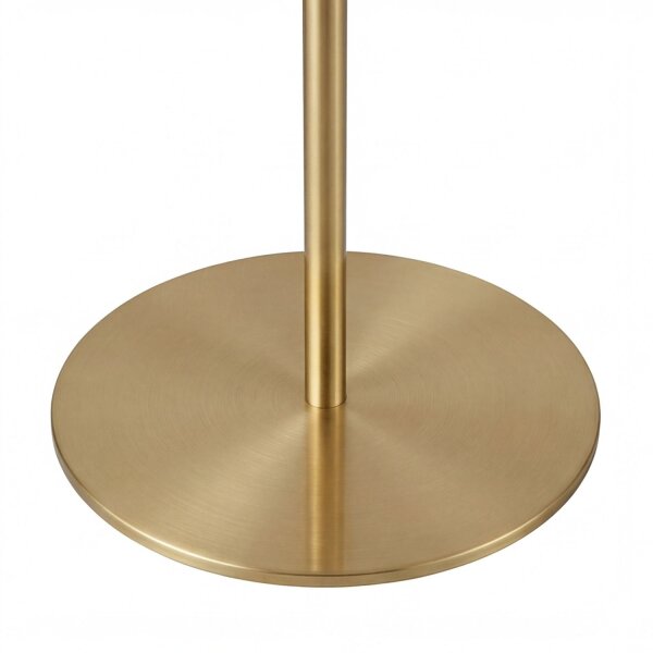 Stehleuchte Gold Weiß Metall Glas Schalter 160 cm E27