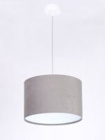 Lampe &agrave; suspendre Gris Blanc R&eacute;tro ronde...