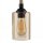 Wandlampe Metall Rauchglas H: 31 cm E27 Rustikal AHRENS