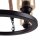 Kronleuchter Metall Rauchglas E27 B: 45 cm 3-flammig