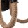 Wandlampe Metall Rauchglas E27 B: 40 cm 2-flammig