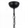 Kronleuchter Metall Rauchglas E27 B: 40 cm 4-flammig