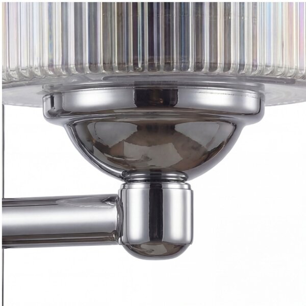 Wandleuchte Metall E27 23 cm hoch Chrom Modern