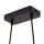 Hängelampe Metall E27 H: max. 72 cm Schwarz Bernstein