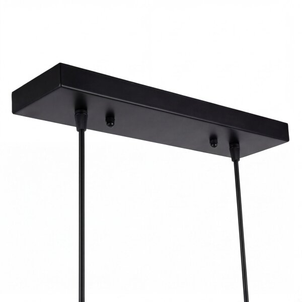 Hängelampe Metall Stoff E27 H: max. 110 cm 3-flammig