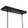 Hängelampe Metall Stoff E27 H: max. 110 cm 3-flammig