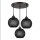 Pendelleuchte Korb Schirm Metall E27 B: 30 cm 3-flammig