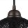 Pendelleuchte Korb Schirm Metall E27 B: 30 cm 3-flammig