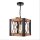 Hängeleuchte Metall Holz E27 20 cm breit H: max. 85 cm