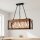 Pendelleuchte Holz Metall E27 H: max. 80 cm 3-flammig