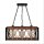 Pendelleuchte Holz Metall E27 H: max. 80 cm 3-flammig