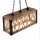 Pendelleuchte Holz Metall E27 H: max. 80 cm 3-flammig