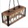 Pendelleuchte Holz Metall E27 H: max. 80 cm 3-flammig