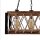 Pendelleuchte Holz Metall E27 H: max. 80 cm 3-flammig