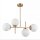 Pendelleuchte Metall Glas E27 H: max. 63 cm 4-flammig