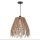 Hängelampe Metall Stoff B: 35 cm H: max. 105 cm E27