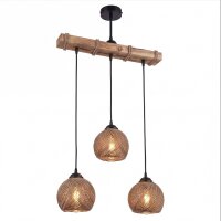 Hängeleuchte Metall Stoff H: max. 110 cm E27 3-flammig