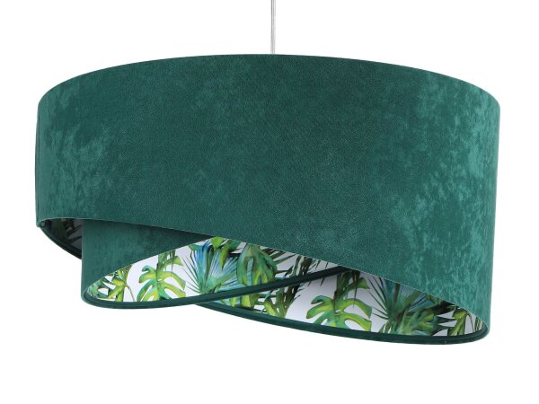 Lampe à suspendre de table Vert foncé Multicolore