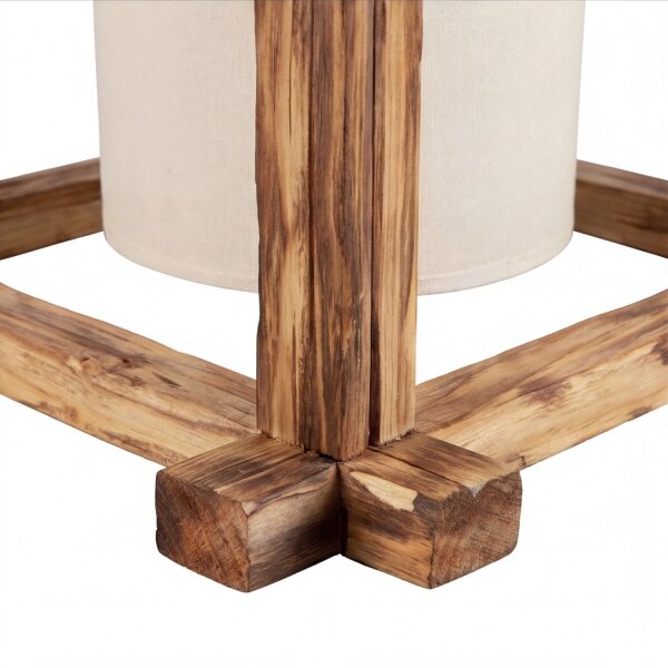 Pendelleuchte Metall Holz 32 cm breit H: max. 120 cm