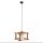 Pendelleuchte Metall Holz 32 cm breit H: max. 120 cm