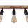 Spot Lampe Holz Metall E27 verstellbar 3-flammig RETHEN