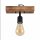 Spot Lampe Wand Holz Metall E27 verstellbar länglich