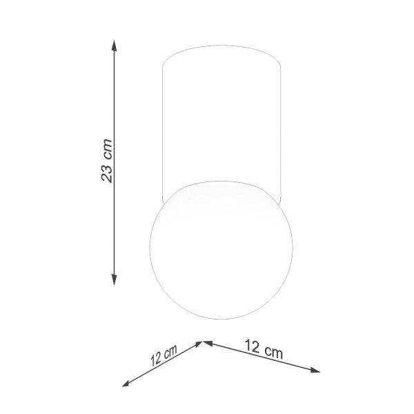 Deckenleuchte Holz Glas Weiß G9 12 cm rund blendarm