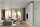 Tischlampe Holz Glas Weiß G9 21 cm Nachttisch blendarm