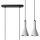 Hängelampe Beton Stahl Grau Schwarz E14 34 cm 2-flammig