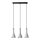 Pendelleuchte Beton Grau Schwarz E14 46 cm 3-flammig
