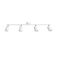 Deckenstrahler Stahl Weiß GU10 100 cm verstellbar