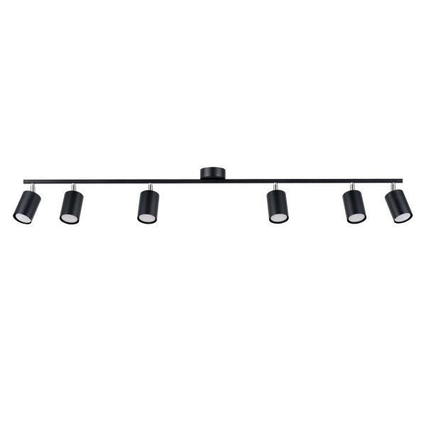 Deckenspot Stahl Schwarz GU10 135 cm verstellbar