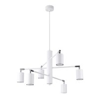 Hängelampe Stahl Weiß flexibel GU10 L:77 cm...