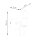Wandleuchte mit Arm Stahl Holz Schwarz E27 H:18 cm
