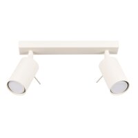 Deckenstrahler Stahl Beige GU10 flexibel L:30 cm 2-flmg