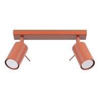 Deckenstrahler Ocker Stahl GU10 flexibel 30 cm 2-flmg