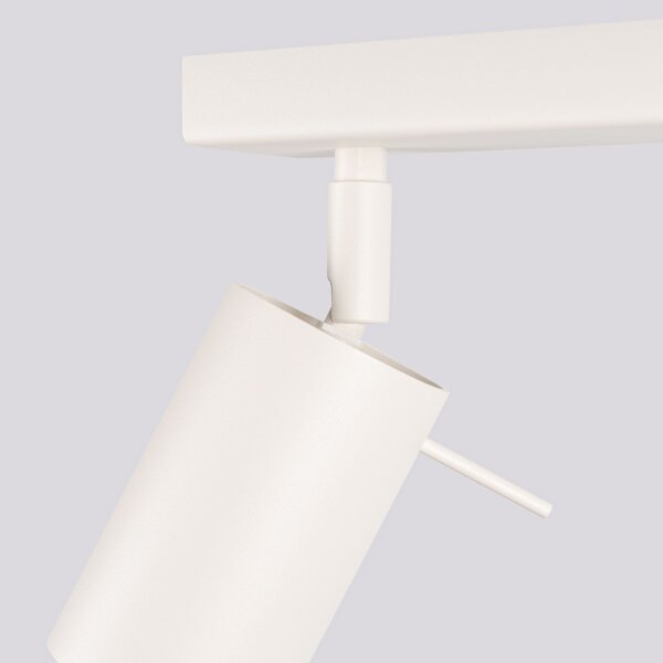 Deckenspot Beige Stahl GU10 L:45 cm 3-flmg verstellbar