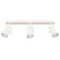 Deckenspot Beige Stahl GU10 L:45 cm 3-flmg verstellbar